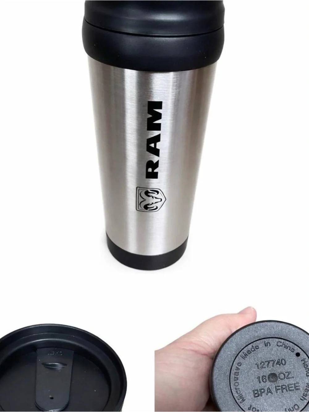 RAM Trucks Stainless Steel Travel Mug Tumbler for drinks and coffee
